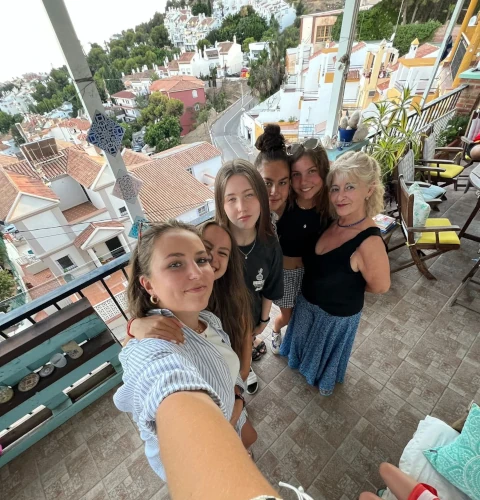Estudiantes amigas